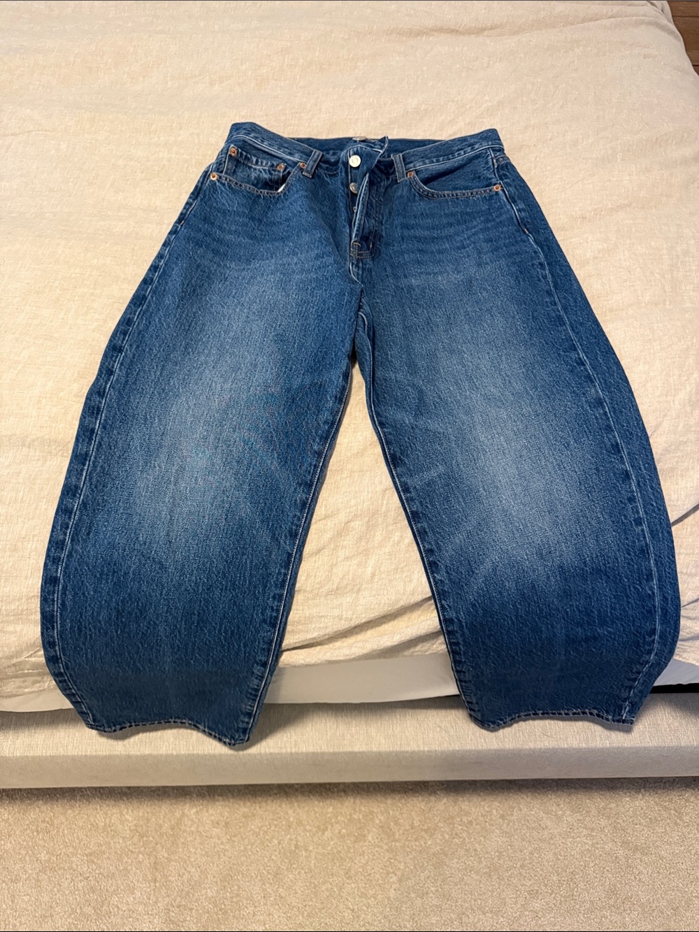 pistola cassie crop jeans in Dark Blue Denim